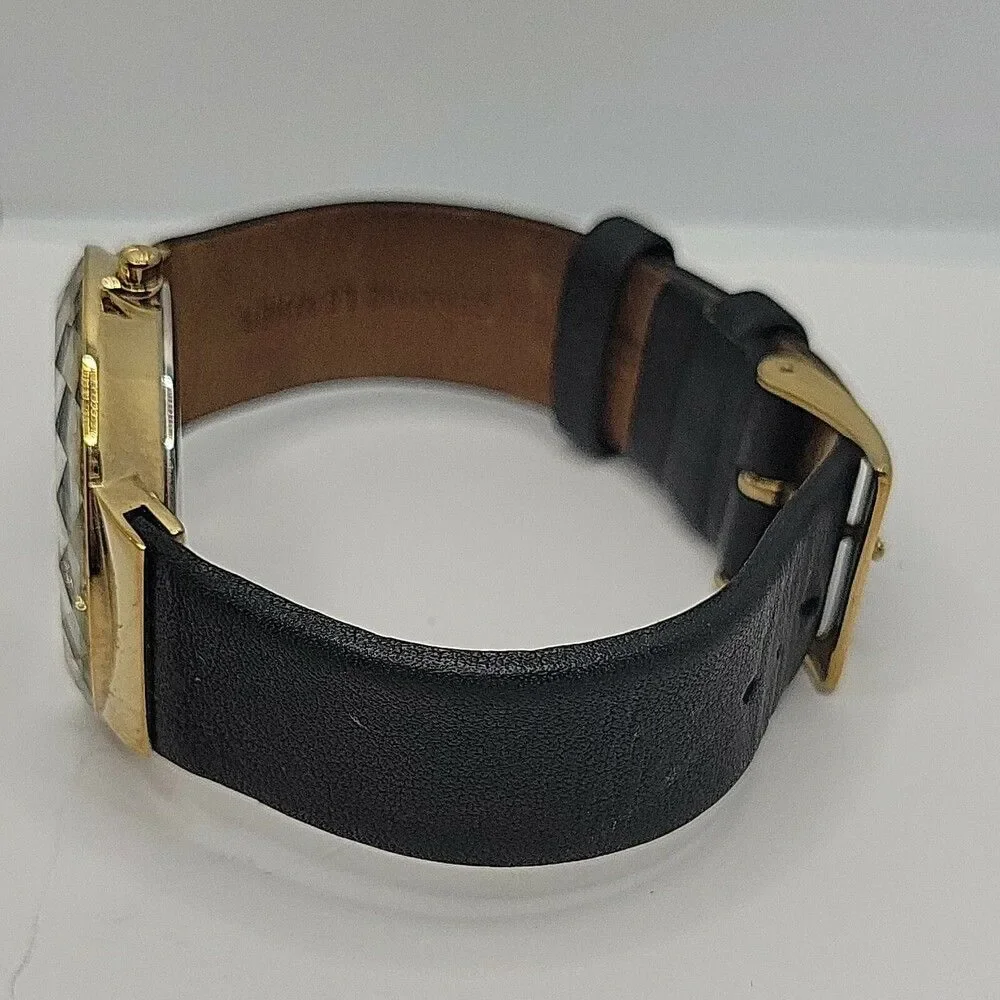 Skagen SKW2124 Womens Black Leather Analog Dial Quartz Genuine Wrist Watch AM736